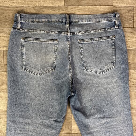 FRAME Le Garcon Boyfriend Fit High Rise Denim Jeans Light Wash sz 33 - Picture 7 of 7